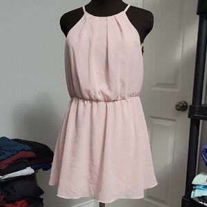 4/$20**Large Ardene Pink Chiffon Halter Dress